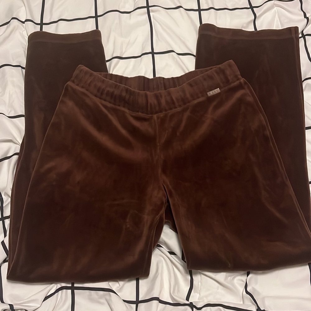 Y2K Brown Velvet Pants